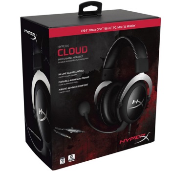 Gaming slušalice Cloud silver Kingston HX-HSCL-SR/NA-3
